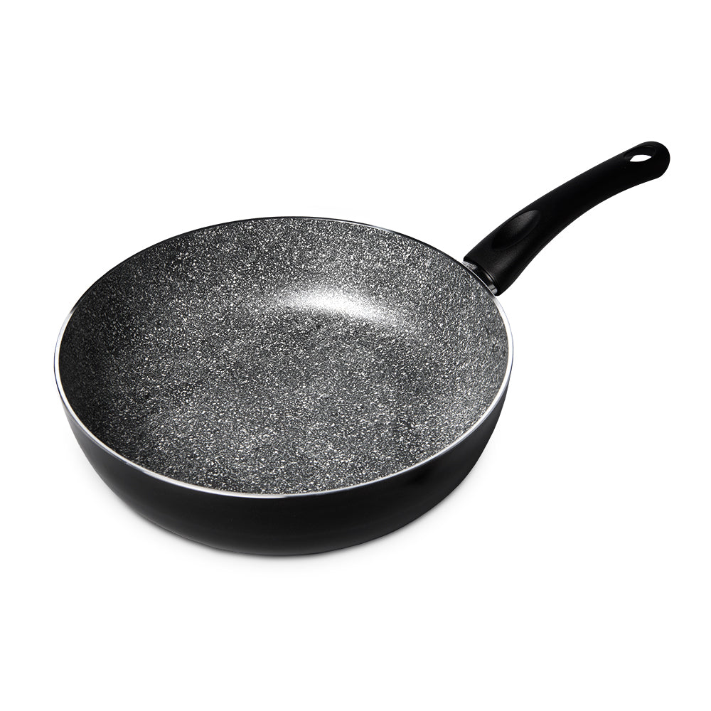 單柄 七層複合鋁鋼易潔深煎鍋 (附鍋蓋) 28cm 所有爐具適用