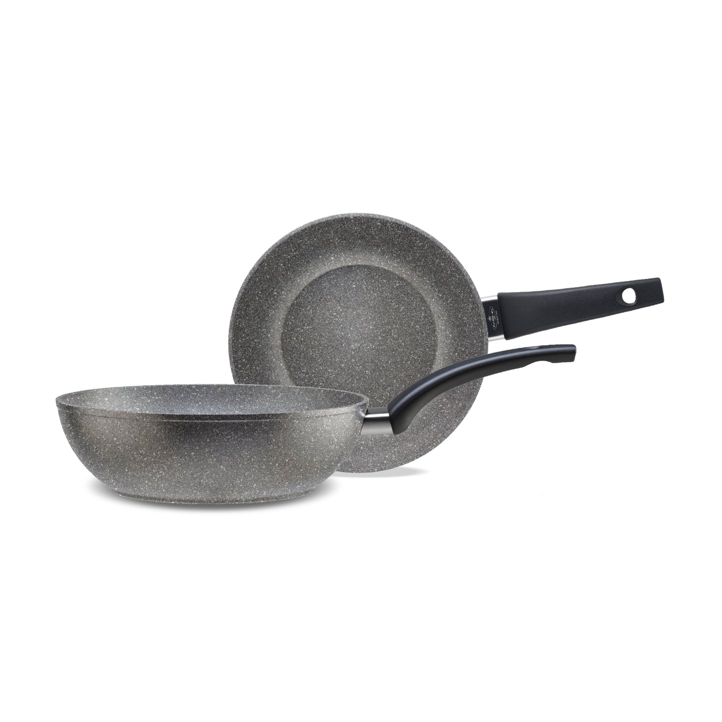 UNION 單柄天然礦石不黏深炒鍋28cm  所有爐具適用